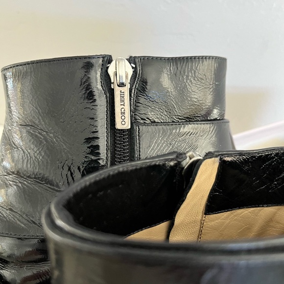 Auth JIMMY CHOO Patent Leather Boots - Picture 10 of 11